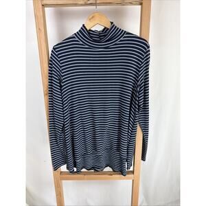 NWT Cutloose Blue Round Neck Long Sleeve High Low Tunic #0951 Size SMALL